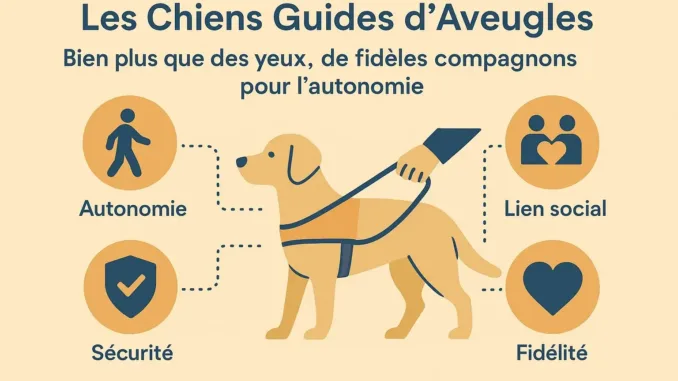 Les Chiens Guides d'Aveugles Bien plus que des yeux, de fidèles compagnons pour l'autonomie Les Chiens Guides d'Aveugles Bien plus que des yeux, de fidèles compagnons pour l'autonomie