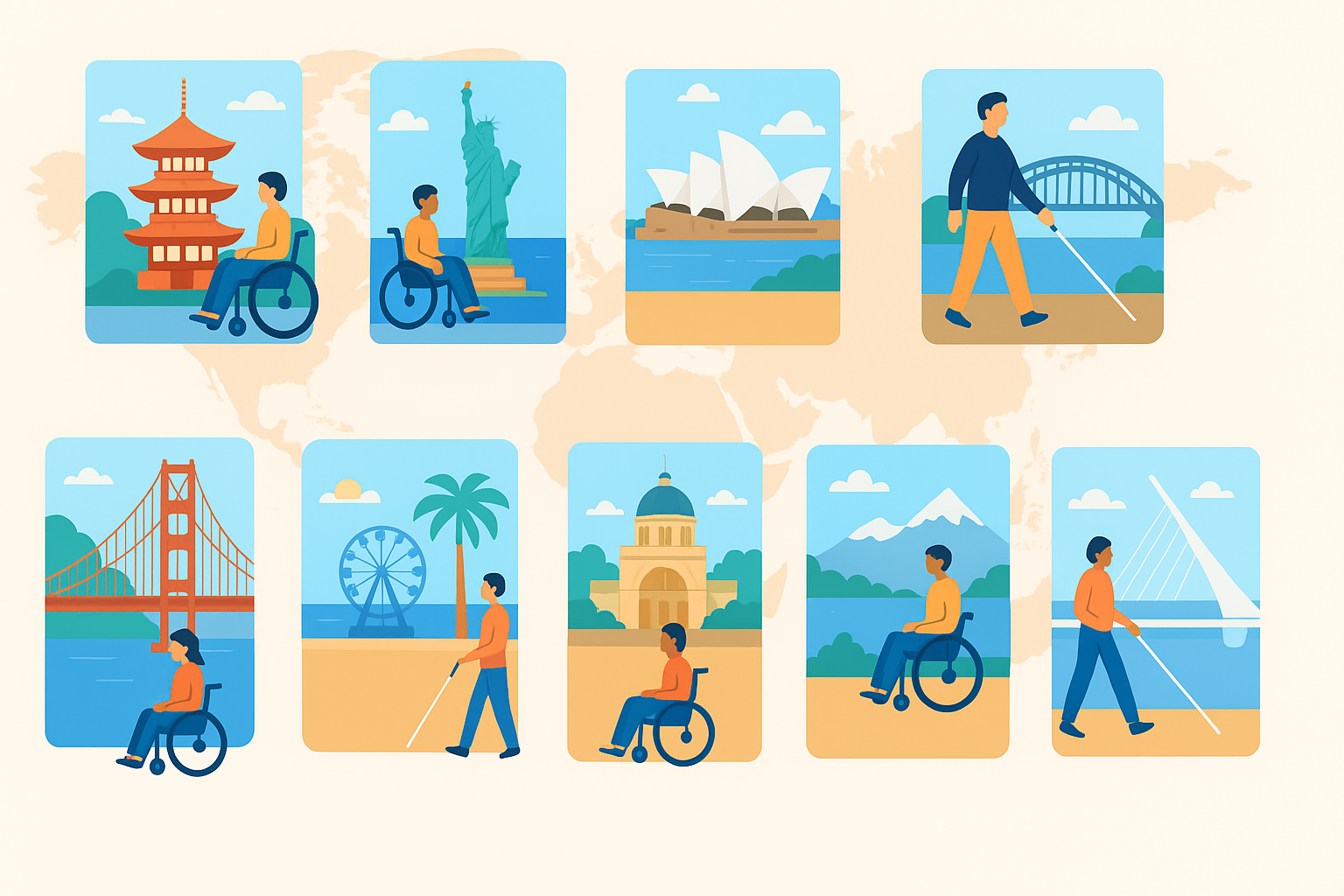 Top 10 des destinations accessibles pour les voyageurs en situation de handicap (hors Europe)